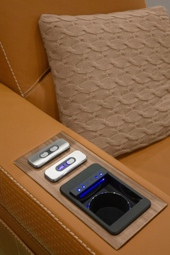 DUSTIN - Home Theater velvet and leather armchair by formitalia luxury group - view 3